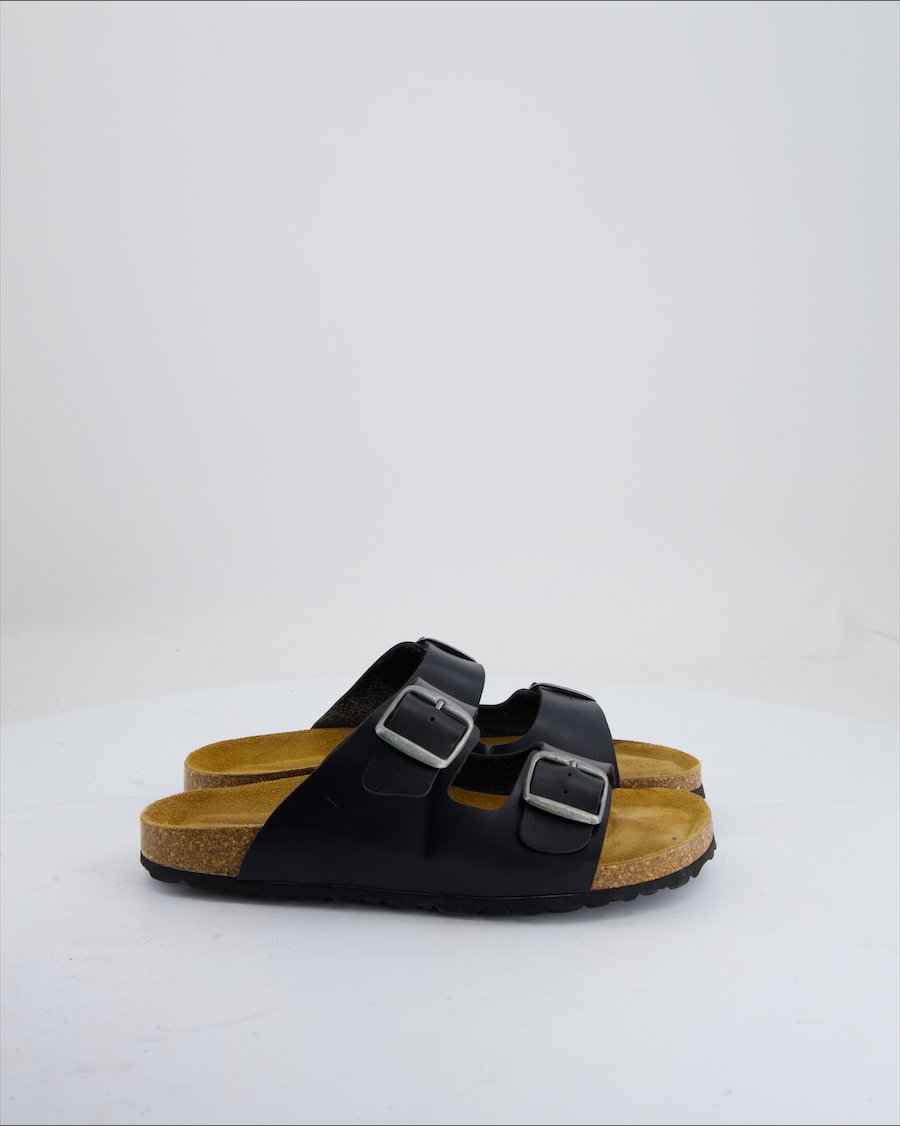 Wellness Sandals Leather Black Eu 36