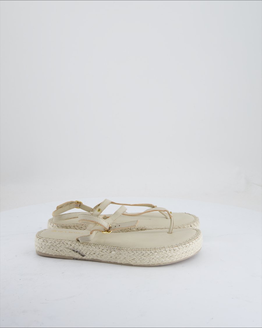 Hey Marly Sandals Leather Ecru Eu 40