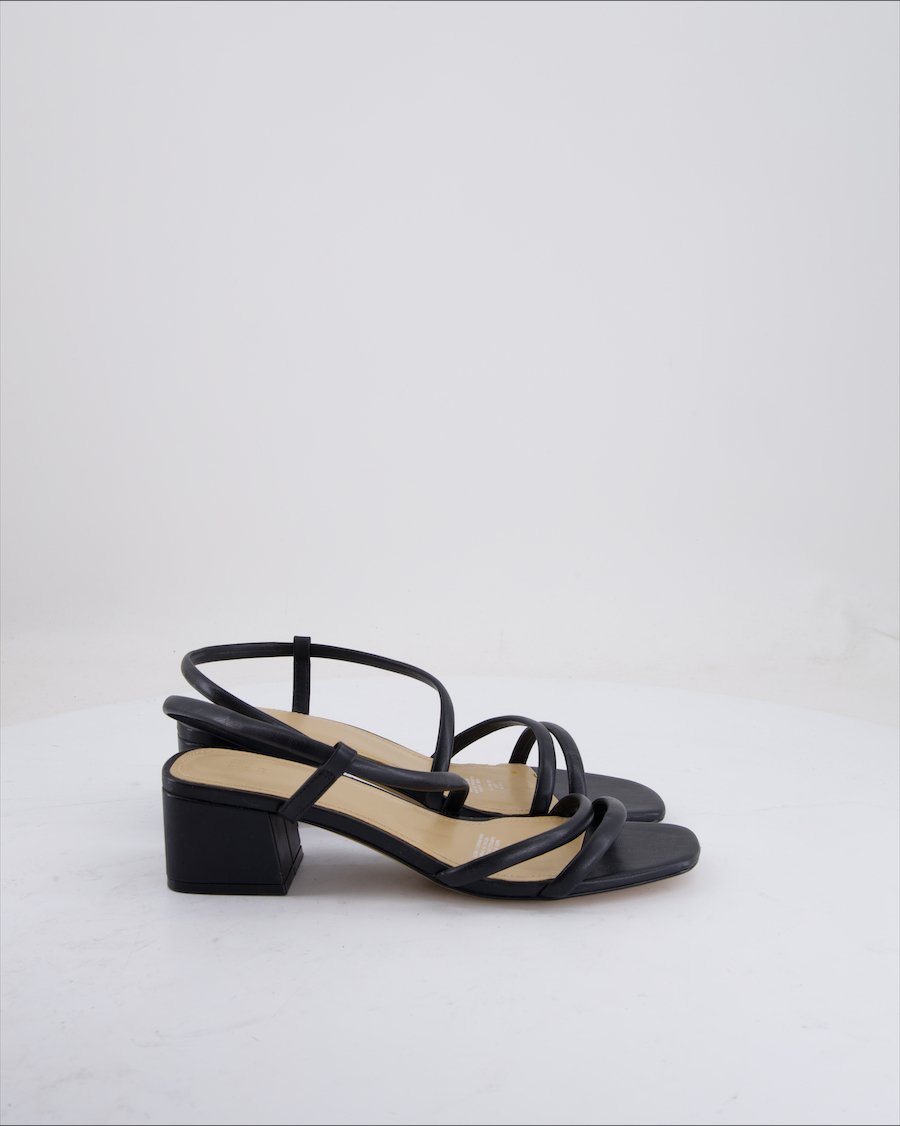 H&M Heels Leather Black Eu 39