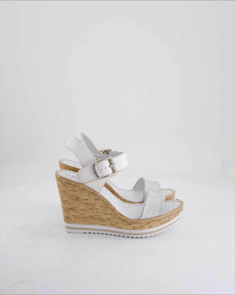 Benvenuti Wedges Leather White Eu 37