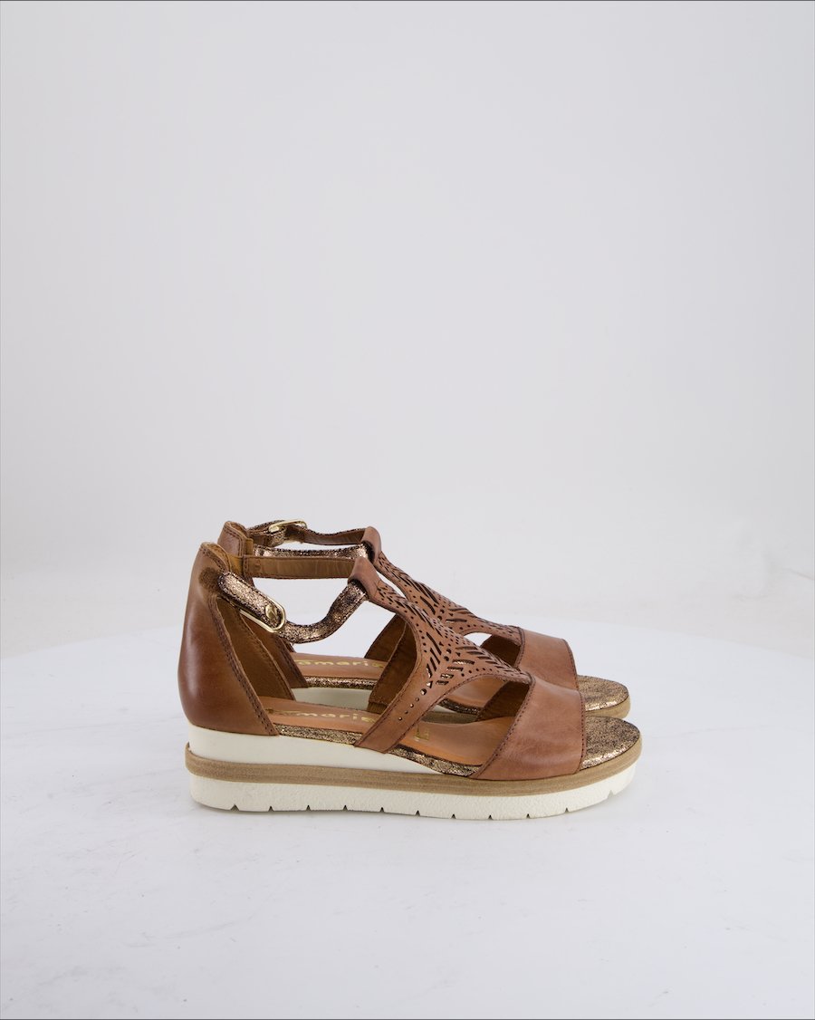 Tamaris Sandals Leather Brown Eu 36