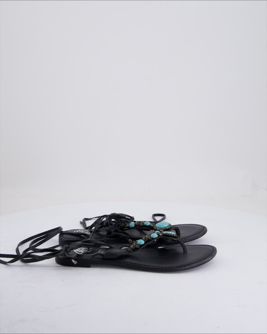 Vivè Sandals Leather Black Eu 38
