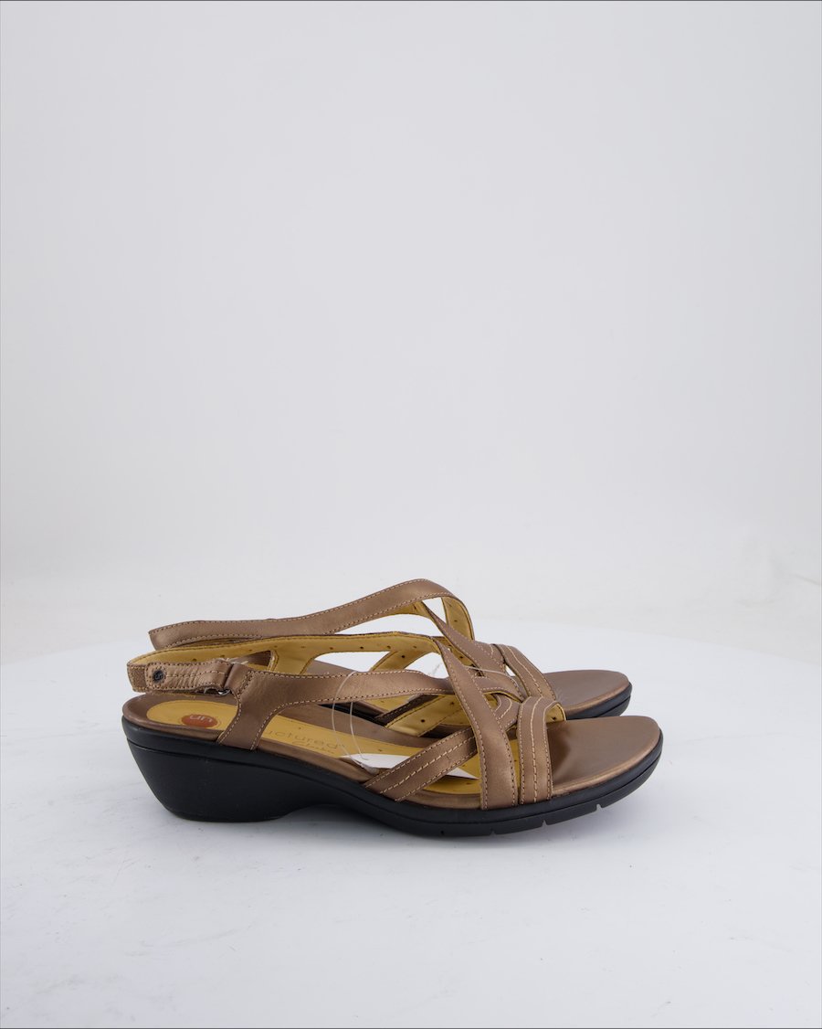 Clarks Sandals Leather Bronze Eu 41