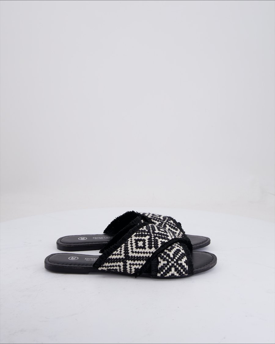 Promod Sandals Cloth Black Eu 39