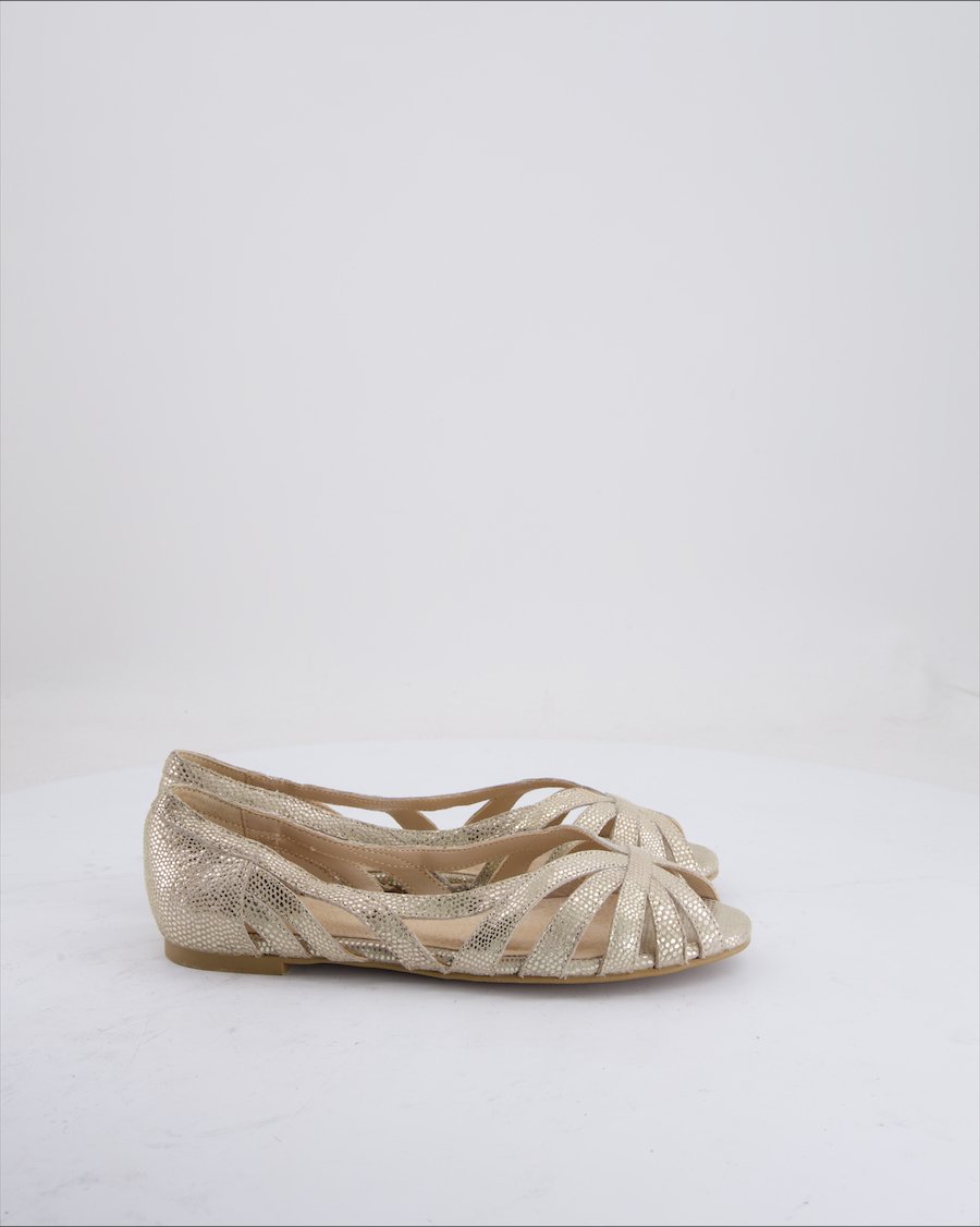 RR Flats Leather Gold Eu 38