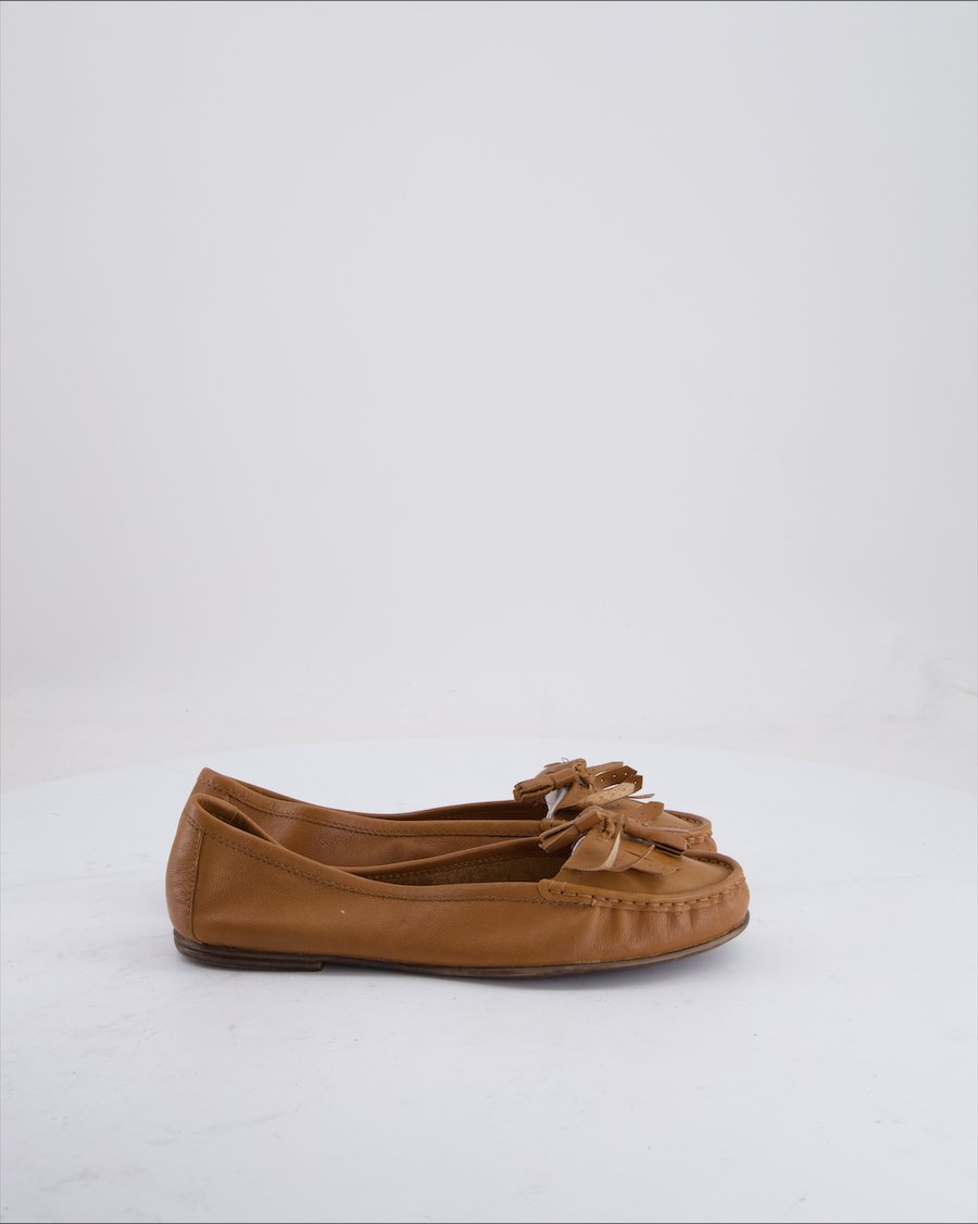 5Th Avenue Ballet Flats Leather Brown Eu 37