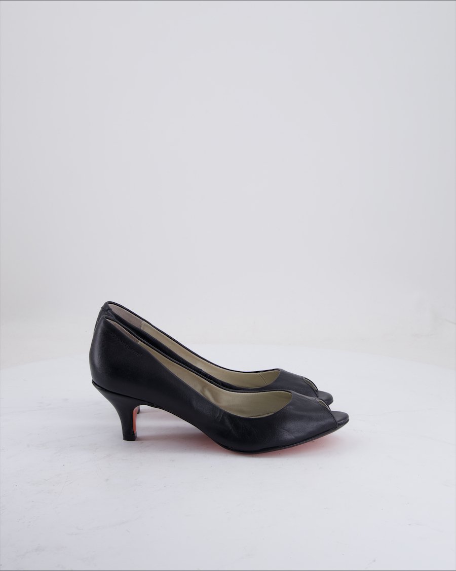 Roberto Santi Heels Leather Black Eu 35
