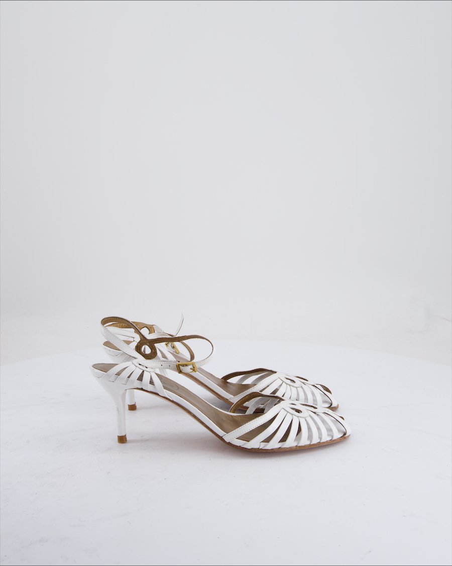 Elegance Heels Leather White Eu 38