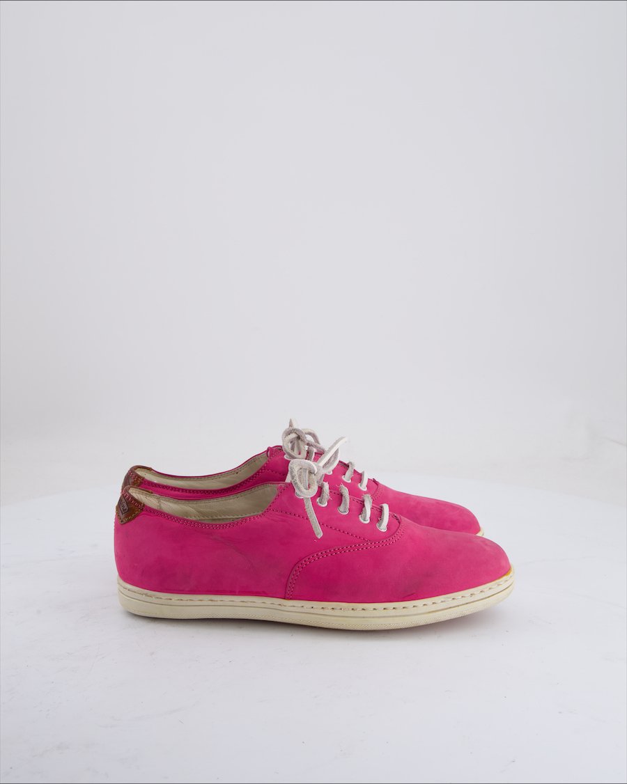 Les Copains Lace Ups Leather Magenta