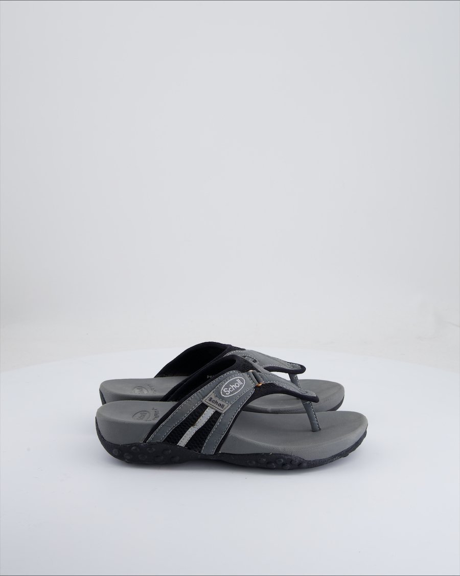 Scholl Sandals Leather Grey Eu 36