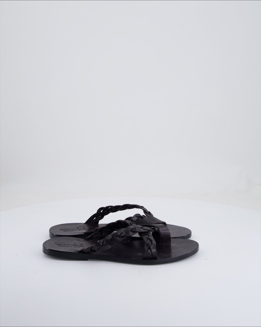 Sandals  Sandals Leather Black Eu 37