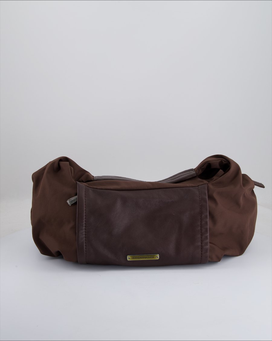 Mandarina Duck Shouder Bag Cloth Brown