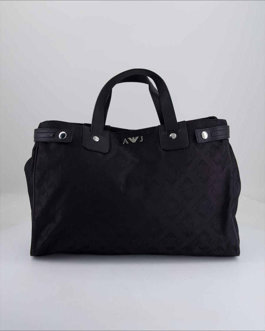 Armani Jeans Handbag Cloth Black