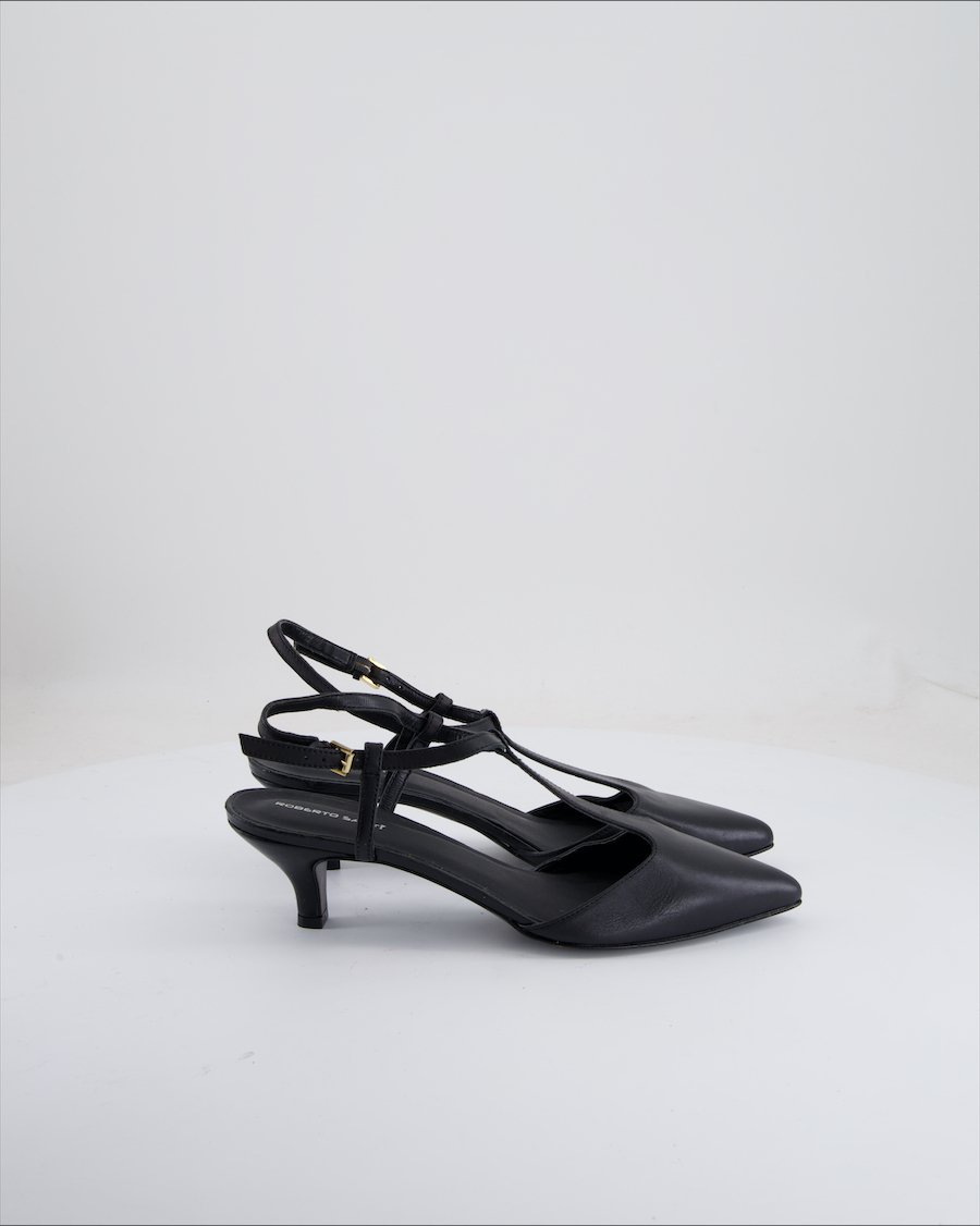 Roberto Santi Heels Leather Black EU 39
