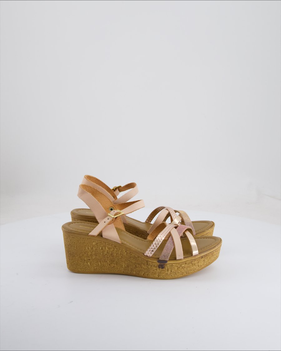 Roberto Santi Wedges Leather Pink EU 39