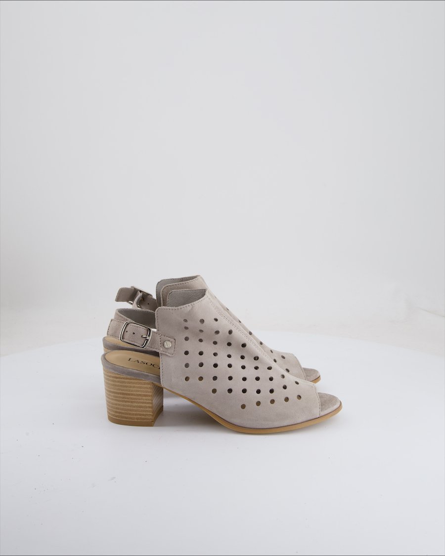 Lasocki Sandals Suede Grey EU 38