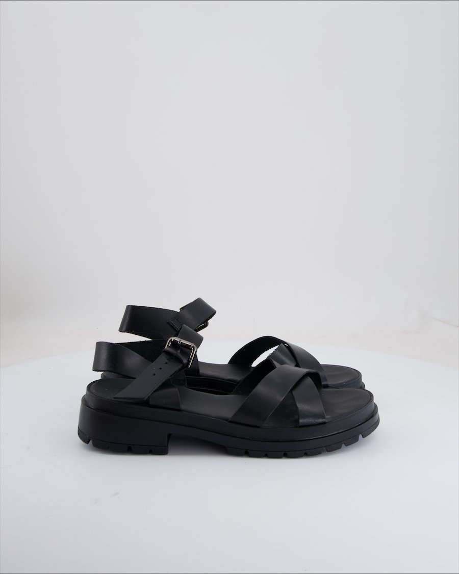 Pier One Sandals Leather Black EU 41