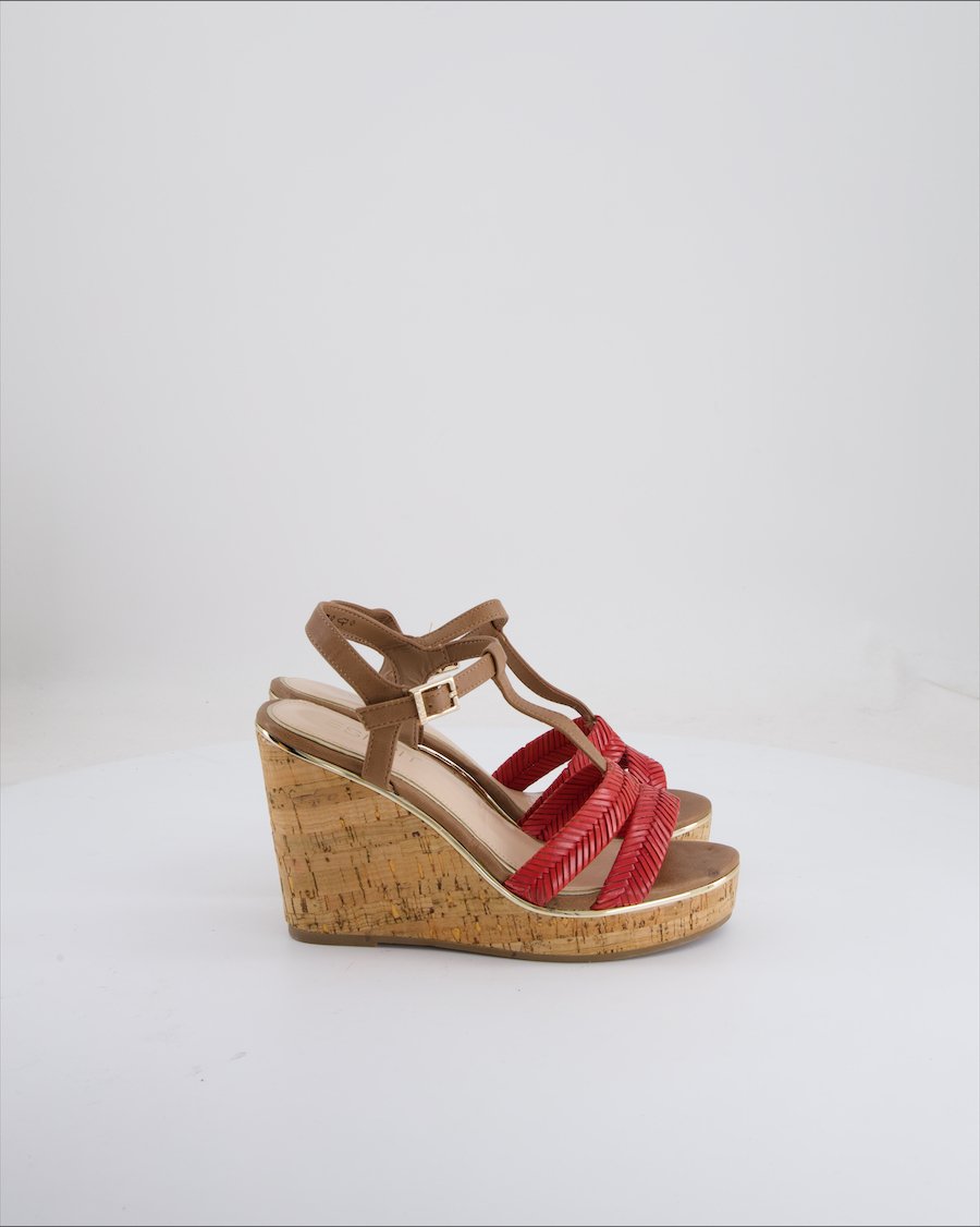 Esprit Wedges Leather Ecru Eu 36