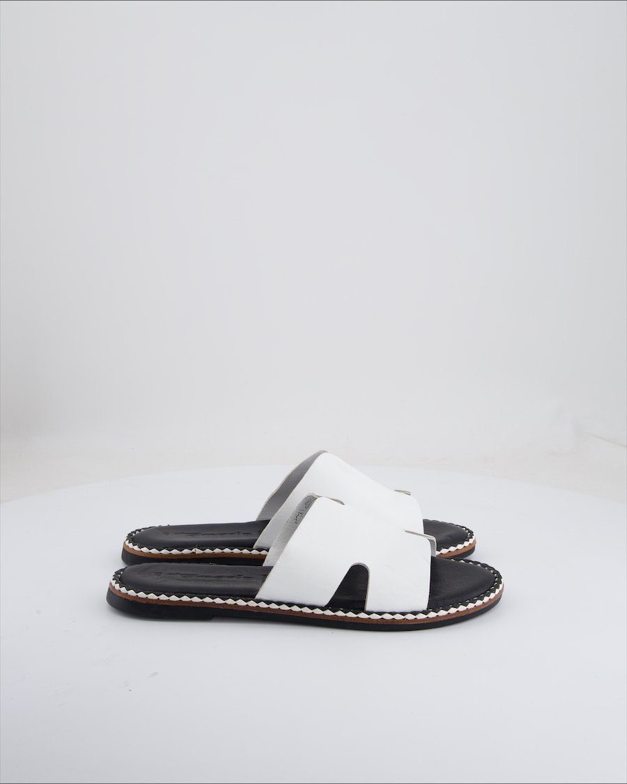 Tamaris Sandals Leather White Eu 40
