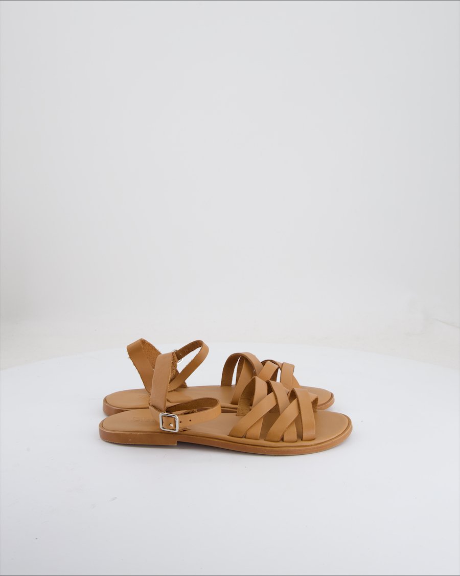 Zara Sandals Polyurethane Brown Eu 35
