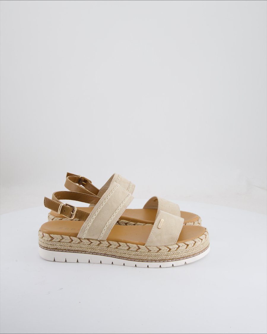 Esprit Sandals Cloth Beige Eu 41