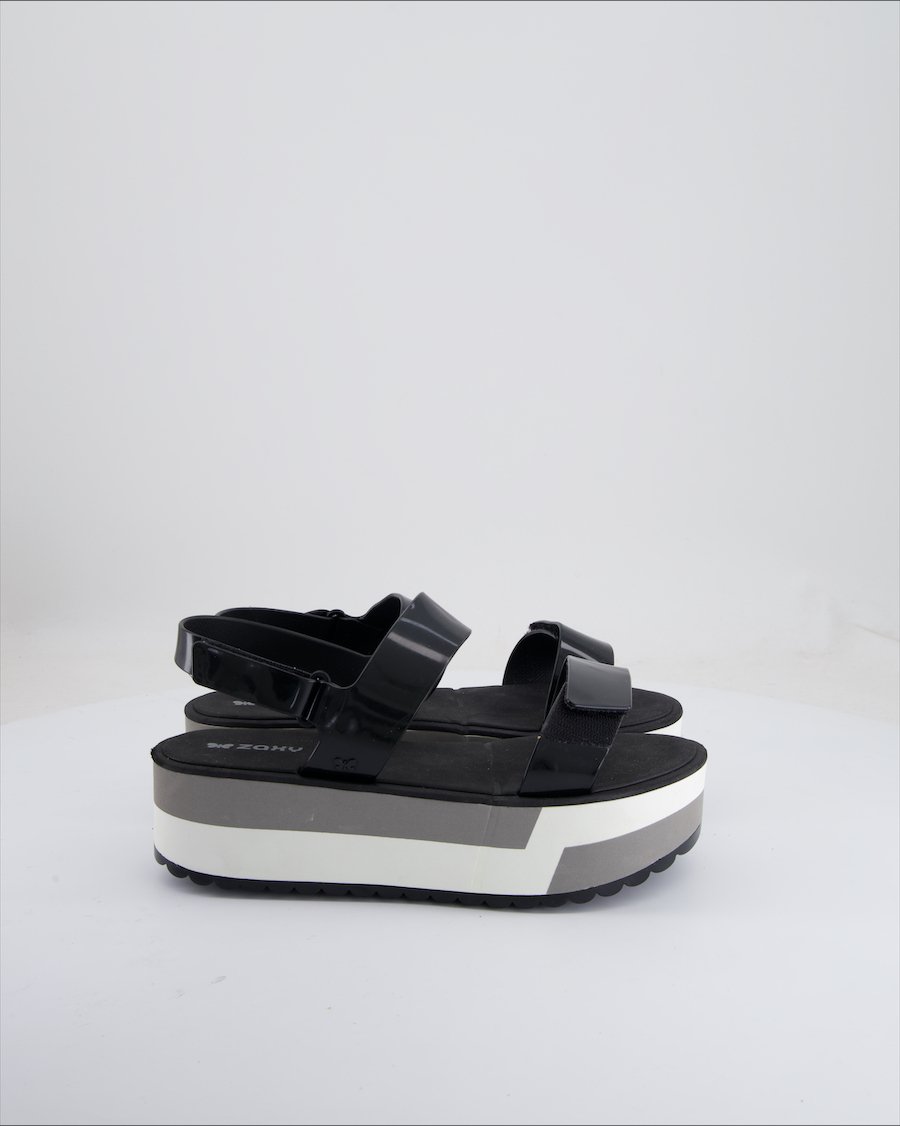 Zaxy Sandals Leather Black Eu 40