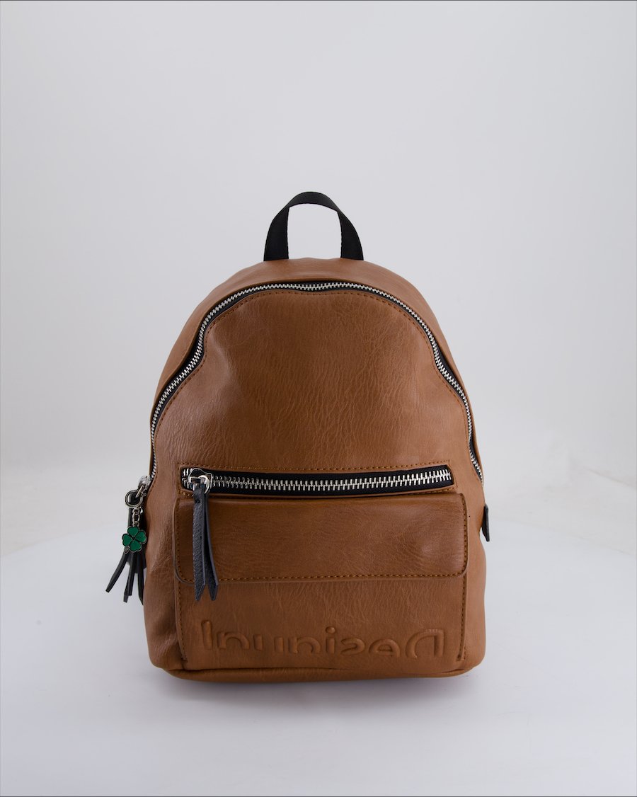 Desigual Backpack Leather Camel