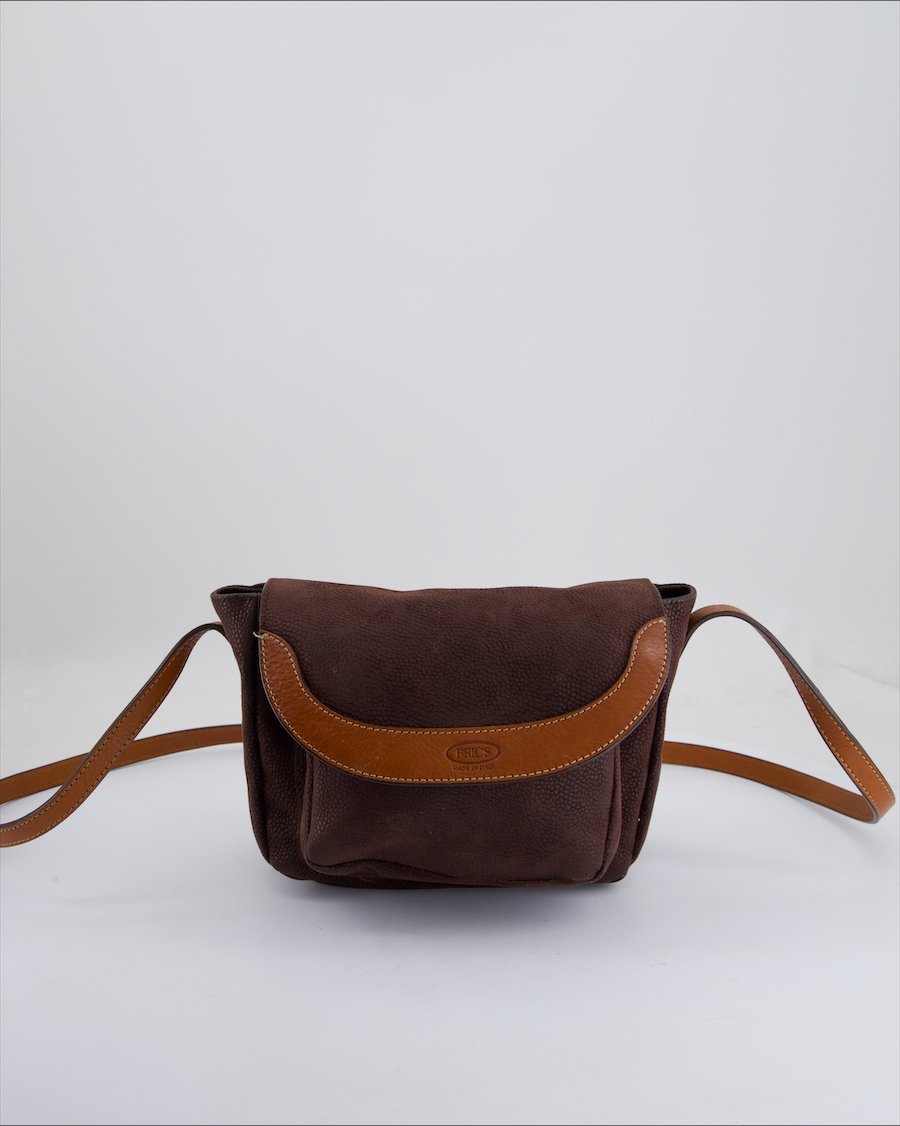 Bric's Crossbody Bag Leather Brown