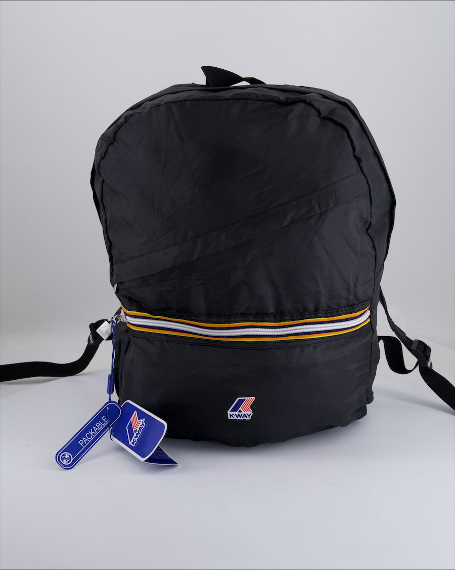 K-Way Backpacks Cloth Black