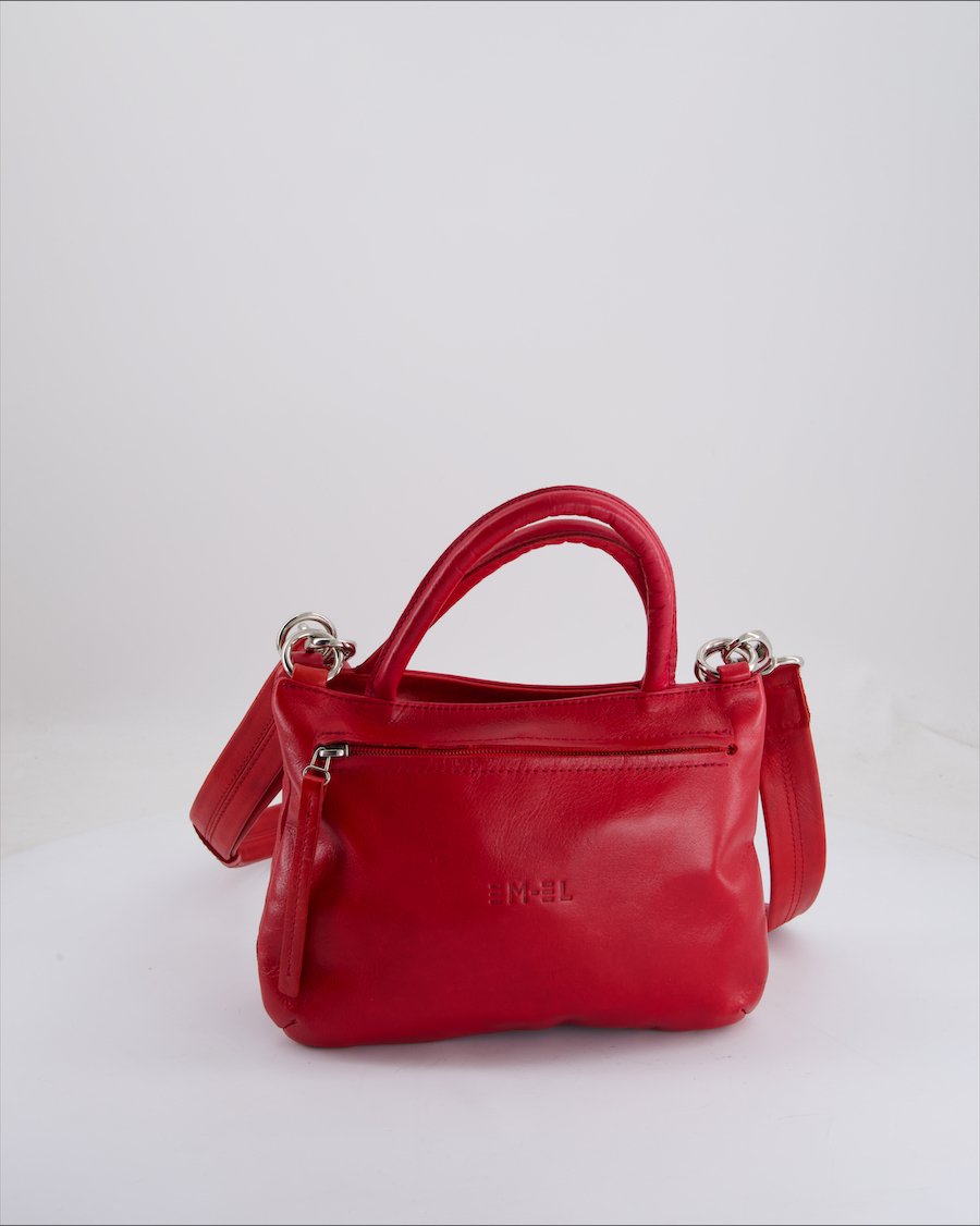 EM-EL Crossbody Bag Leather Red