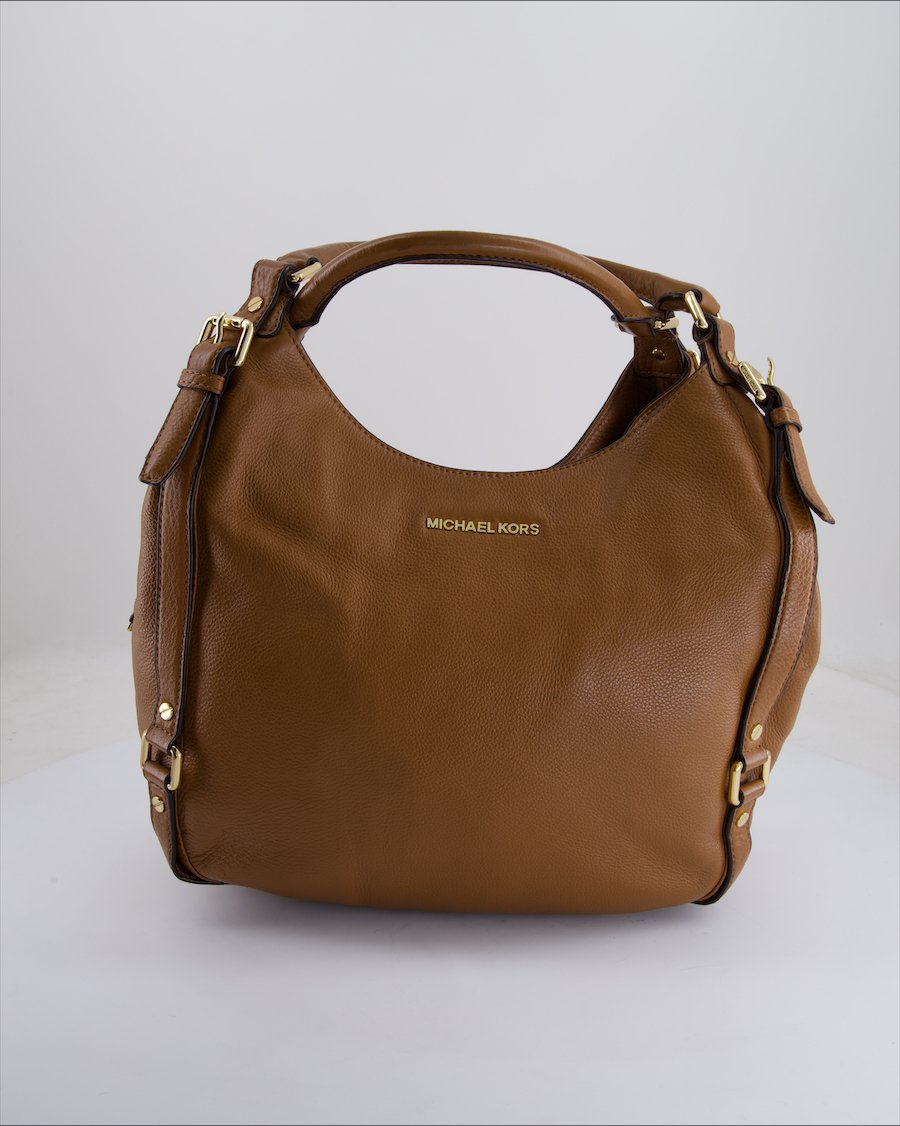 Michael Kors Shoulder Bag Leather Camel