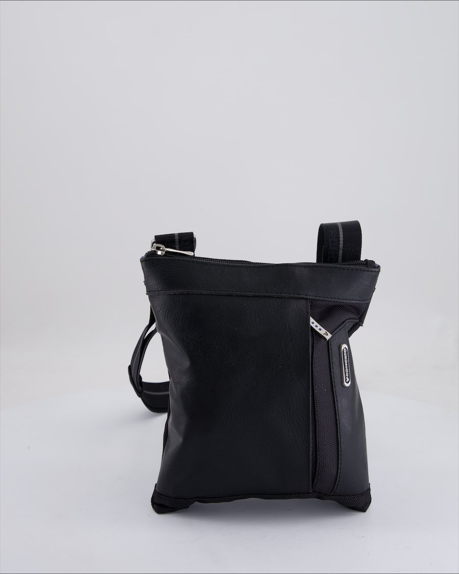 Roncato Crossbody Bag Leather Black