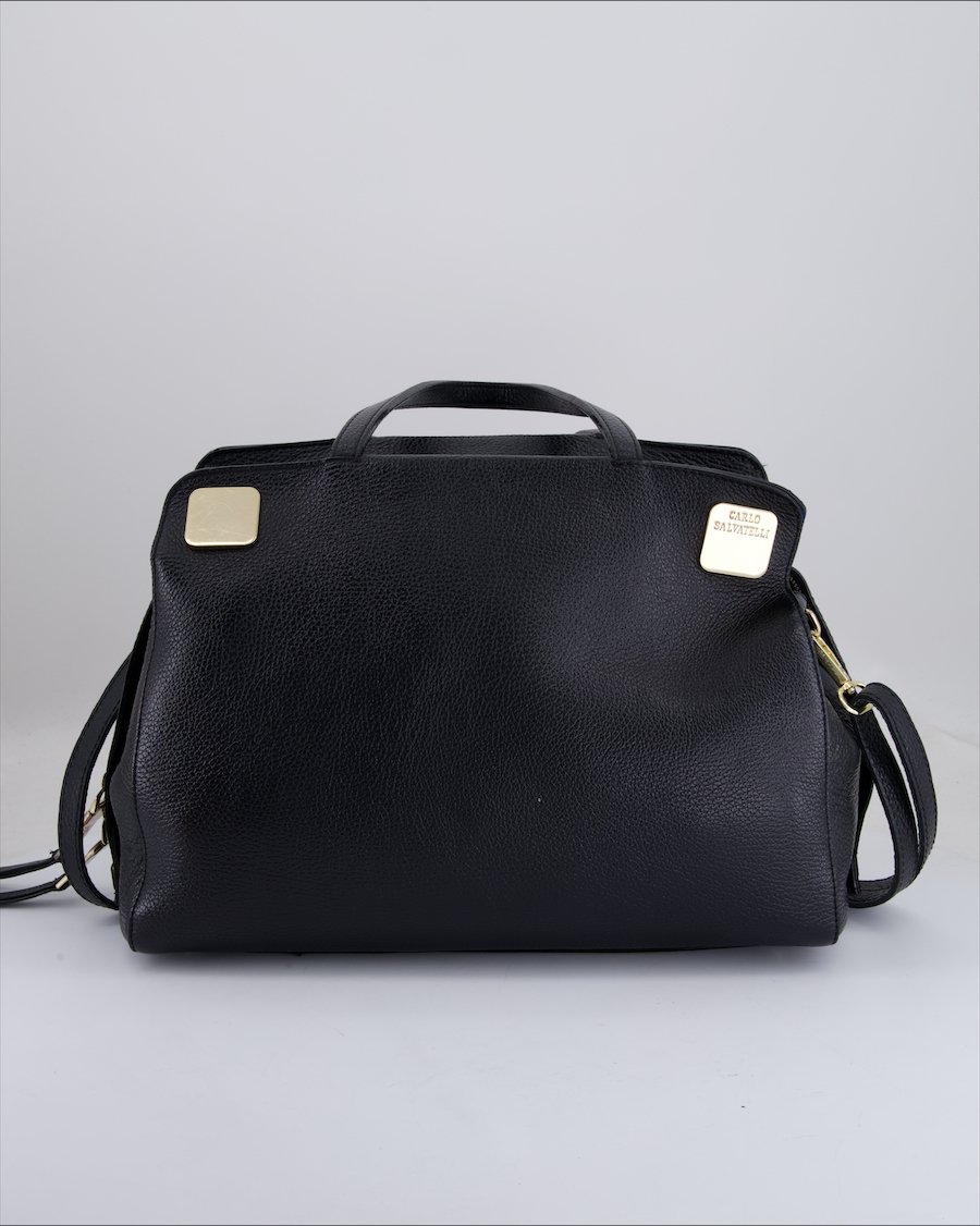 Carlo Salvatelli Crossbody Bag Leather Black