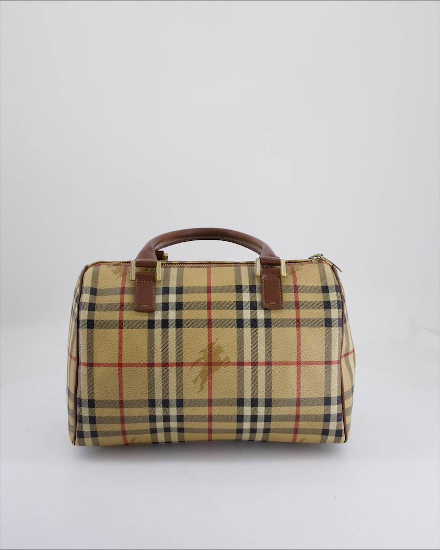 Burberry Handbag Leather Beige