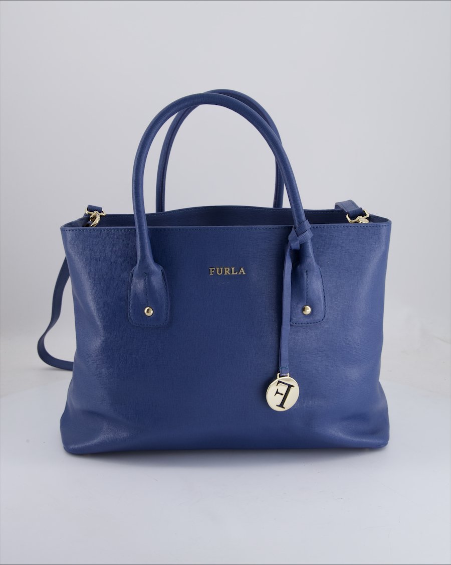 Furla Handbag Leather Cobalt blue