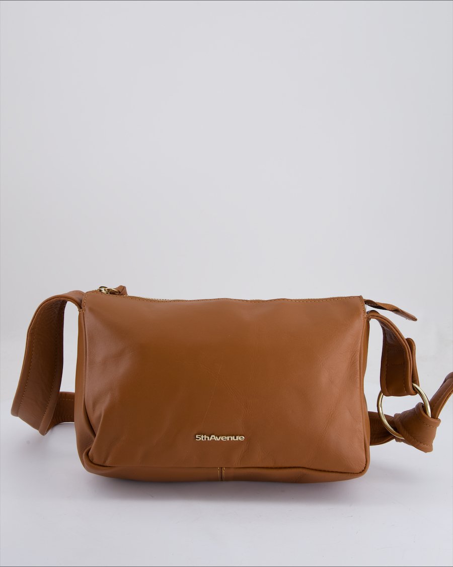 5Th Avenue Crossbody Bag Leather Brown