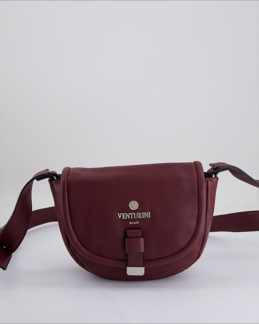 Venturini Crossbody Bag Leather Burgundy