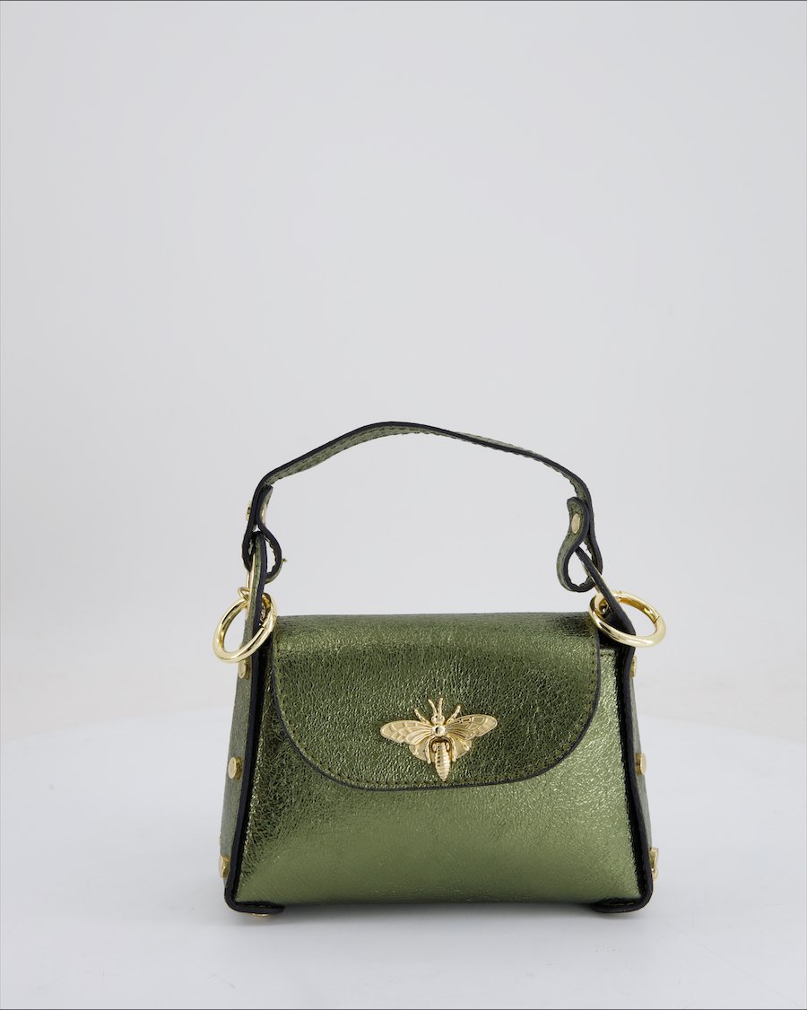 Unbranded Crossbody Bag Leather Green