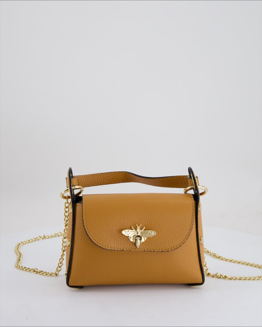 Unbranded Crossbody Bag Leather Camel