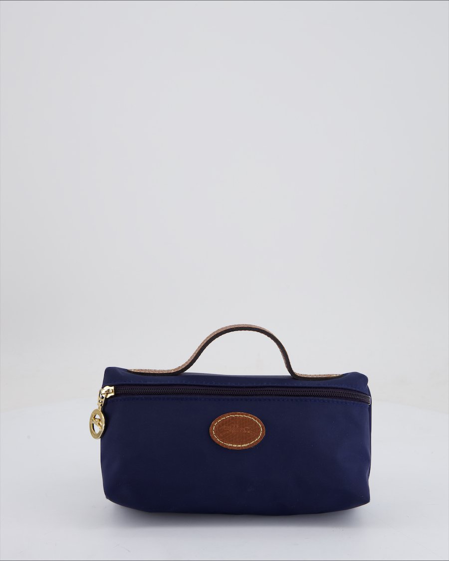 Longchamp Handbag Cloth Blue