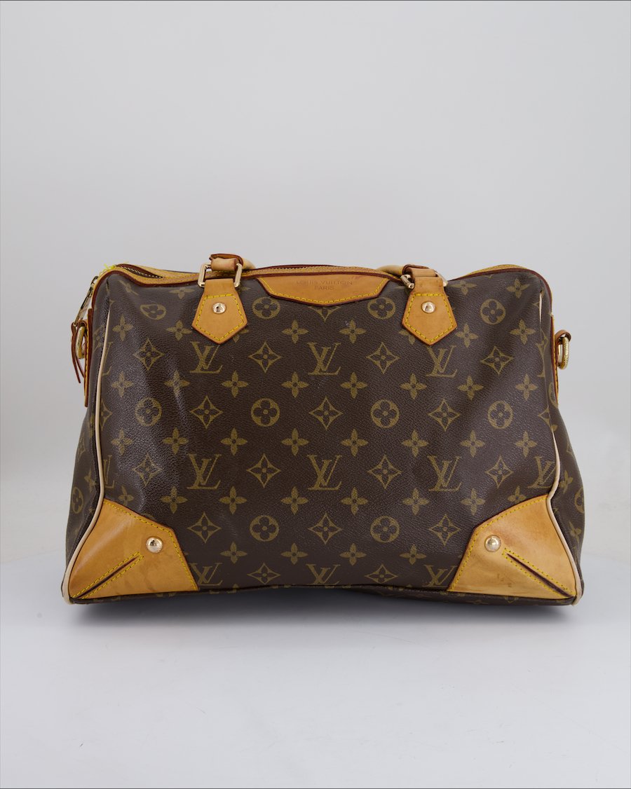 Louis Vuitton Retiro Handbag Leather Brown