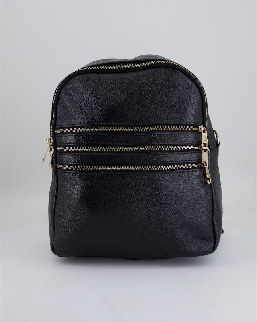 UnbramdednBackpaks Polyurethane Black