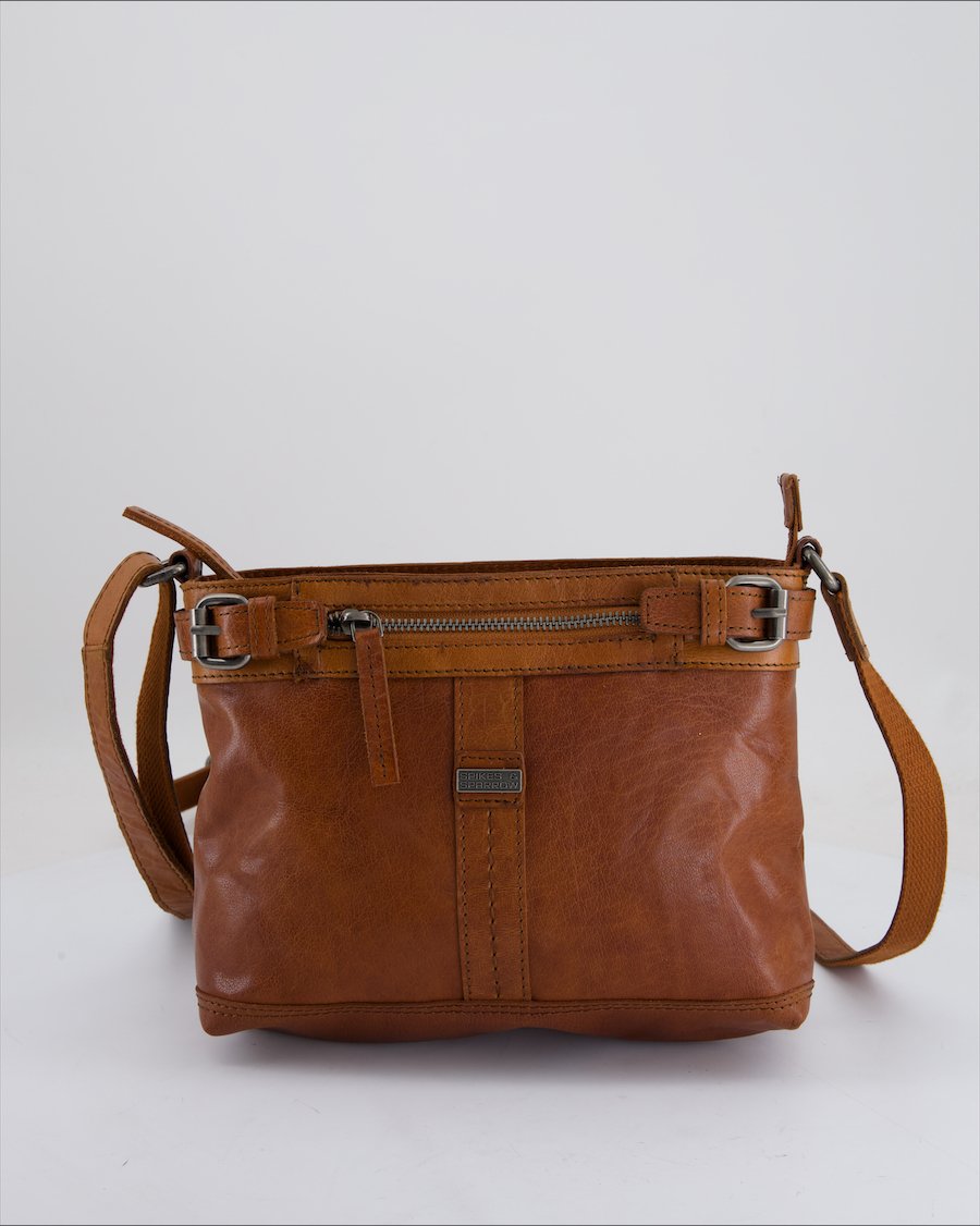 Spikes & Sparrow Crossbody Bag Leather Brown