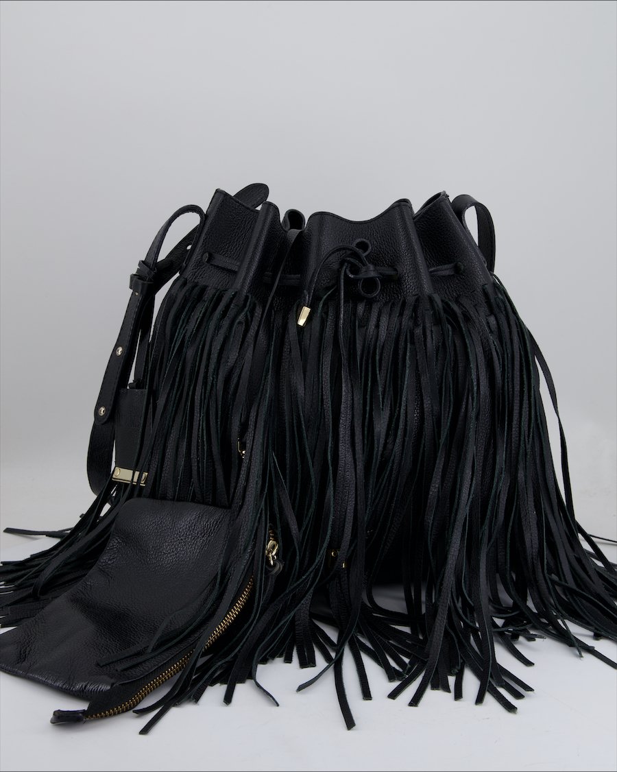 Schutz Crossbody Bag  Leather Black