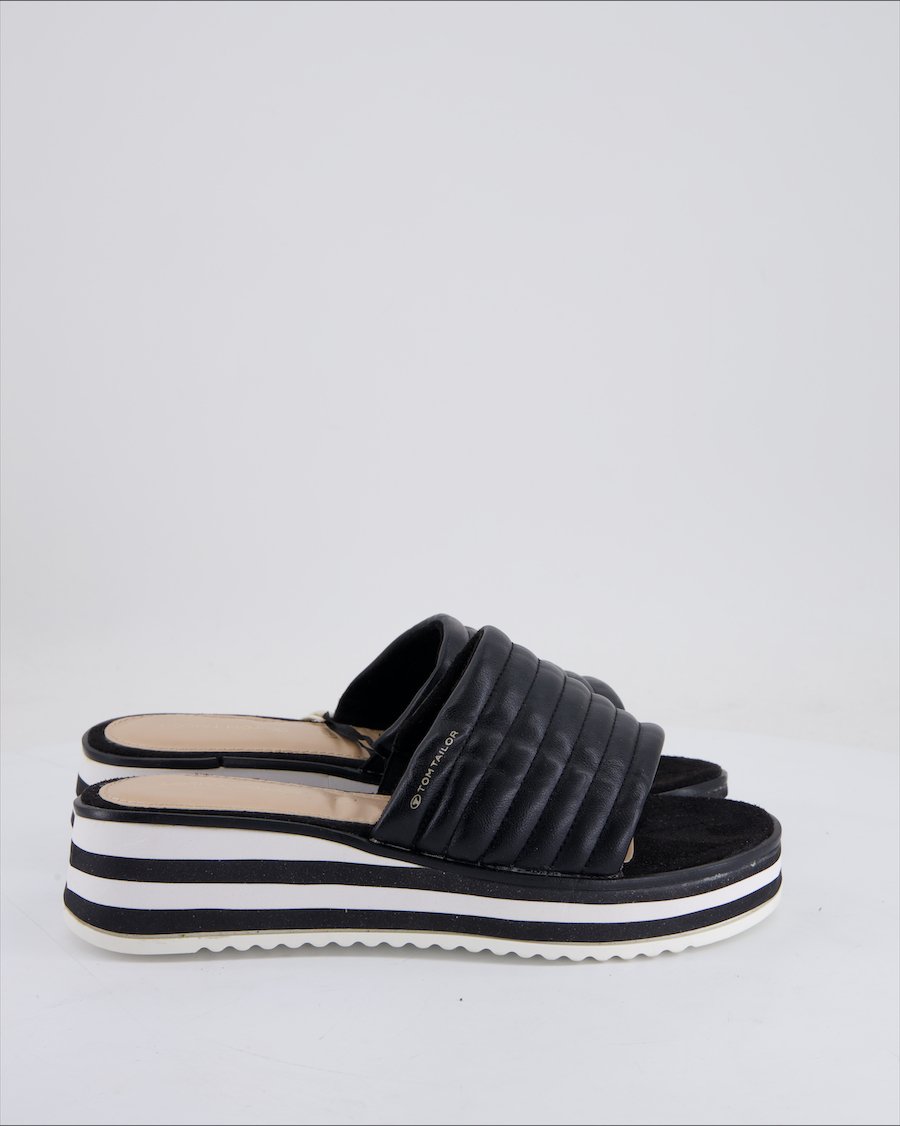 Tom Tailor Sandals Leather Black Eu 39