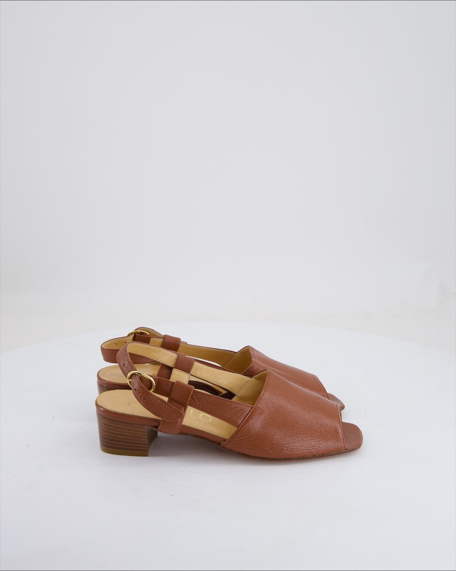 Gioiello Heels Leather Brown Eu 37