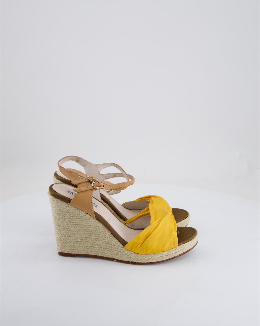 Emanuelle Vee Wedges Cloth Yellow Eu 40