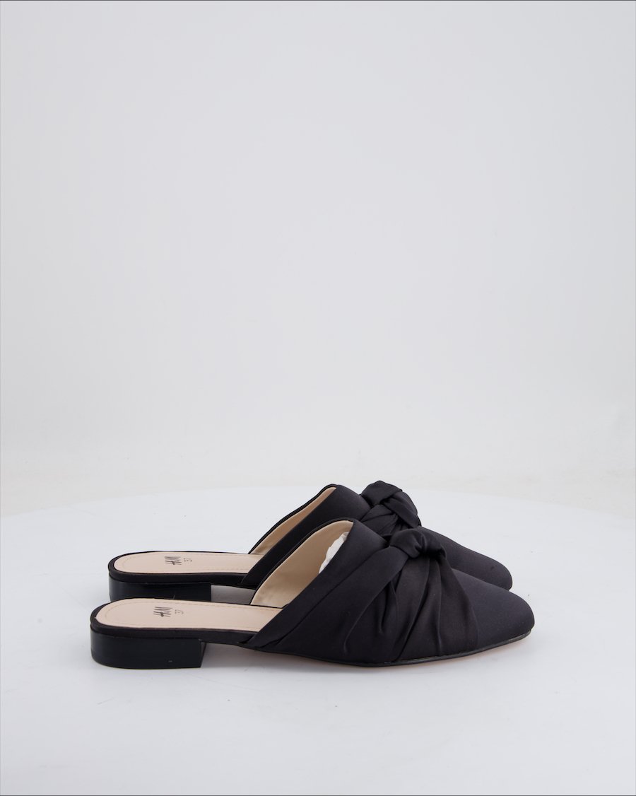 H&M Flats Velvet Black Eu 37