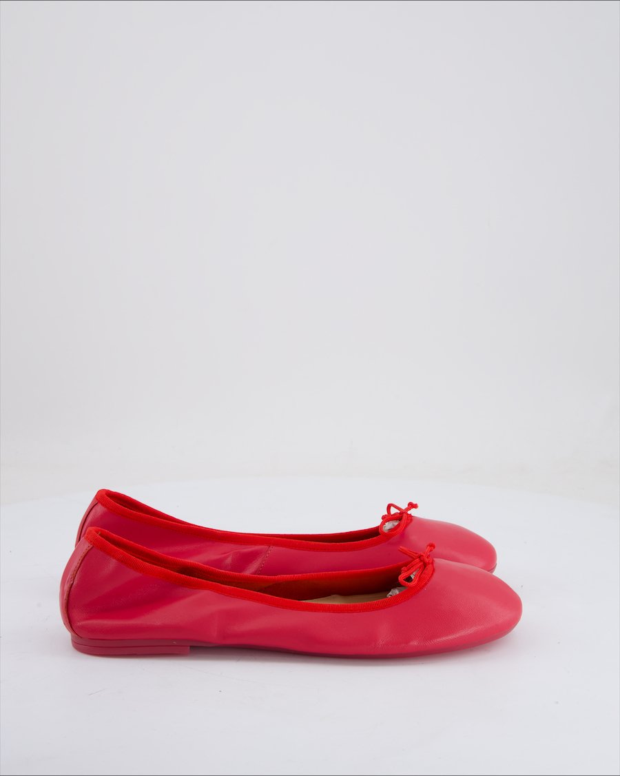 Bata Ballet Flats Leather Magenta Eu 39