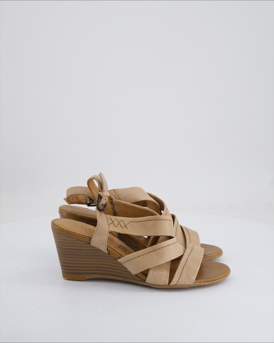 5Th Avenue Sandals Leather Beige Eu 38